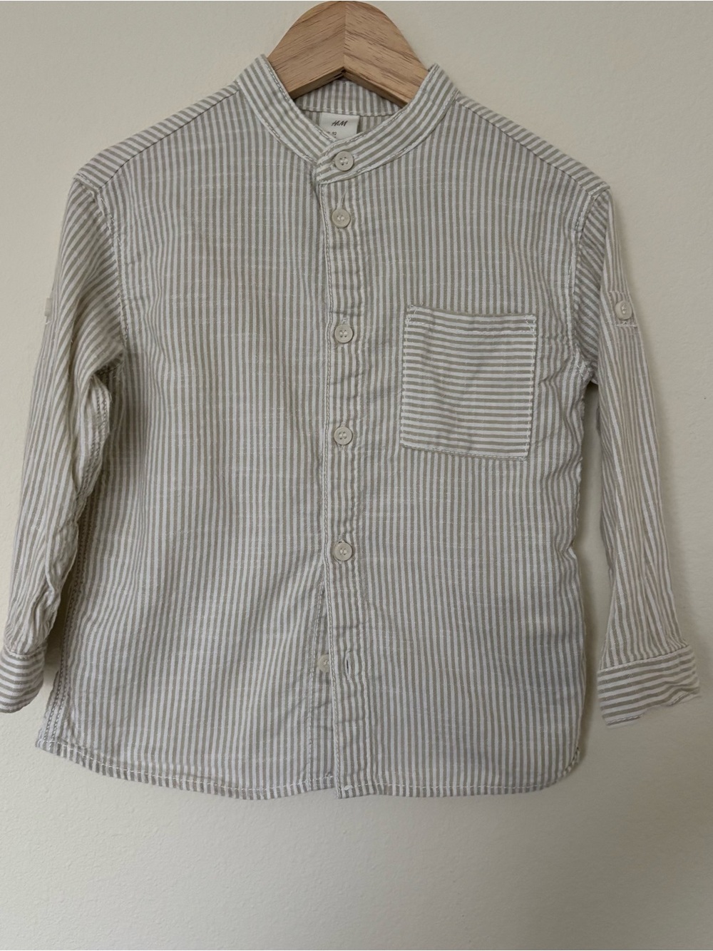 H&M Striped 100% Cotton Shirt 18-24M